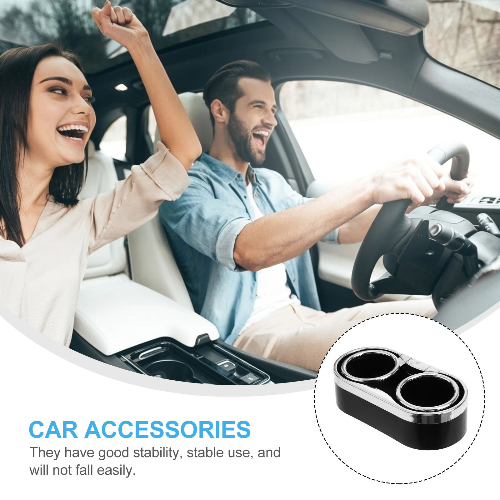 

2pcs Car Cup For Drink Bottle Universal Vehicle Cup Holder Fit For Car Truck Suv Durable Auto Accessories Drink Holder