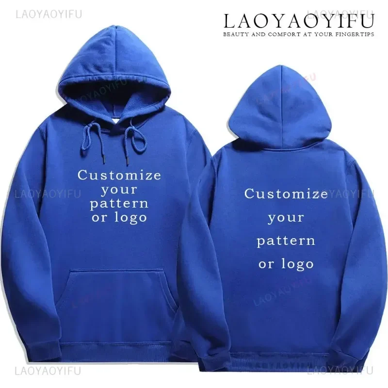 Customized Print Personalized Hoodie Warming and Comfort Sweatshirt Student Casual Custom Printed Text DIY Hoodie Fashion