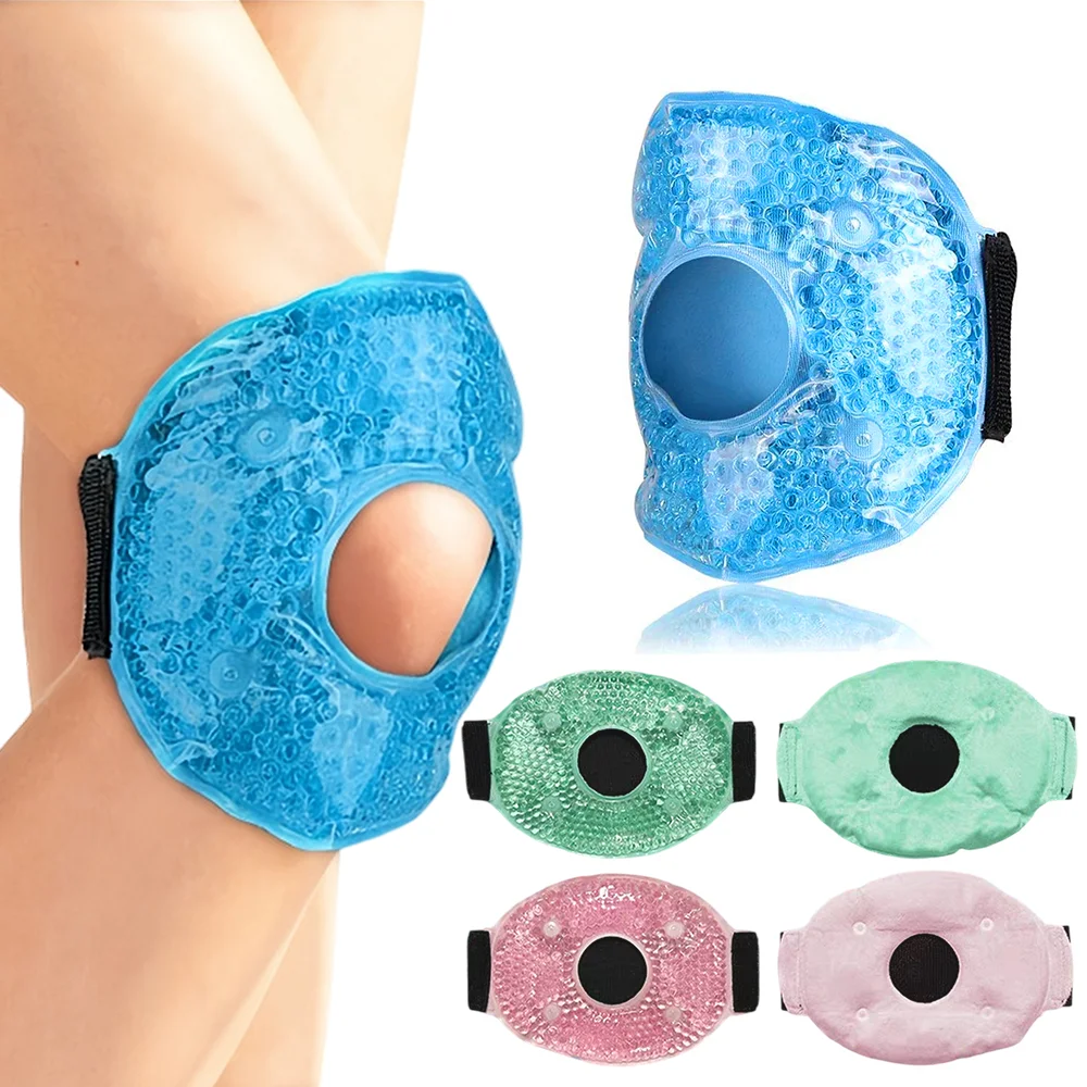 

Hot Cold Therapy Knee Gel Beads Brace Reusable Gel Bead Knee Brace Ice Pack Adjustable Relieve Wrist Elbow Calf Discomfort