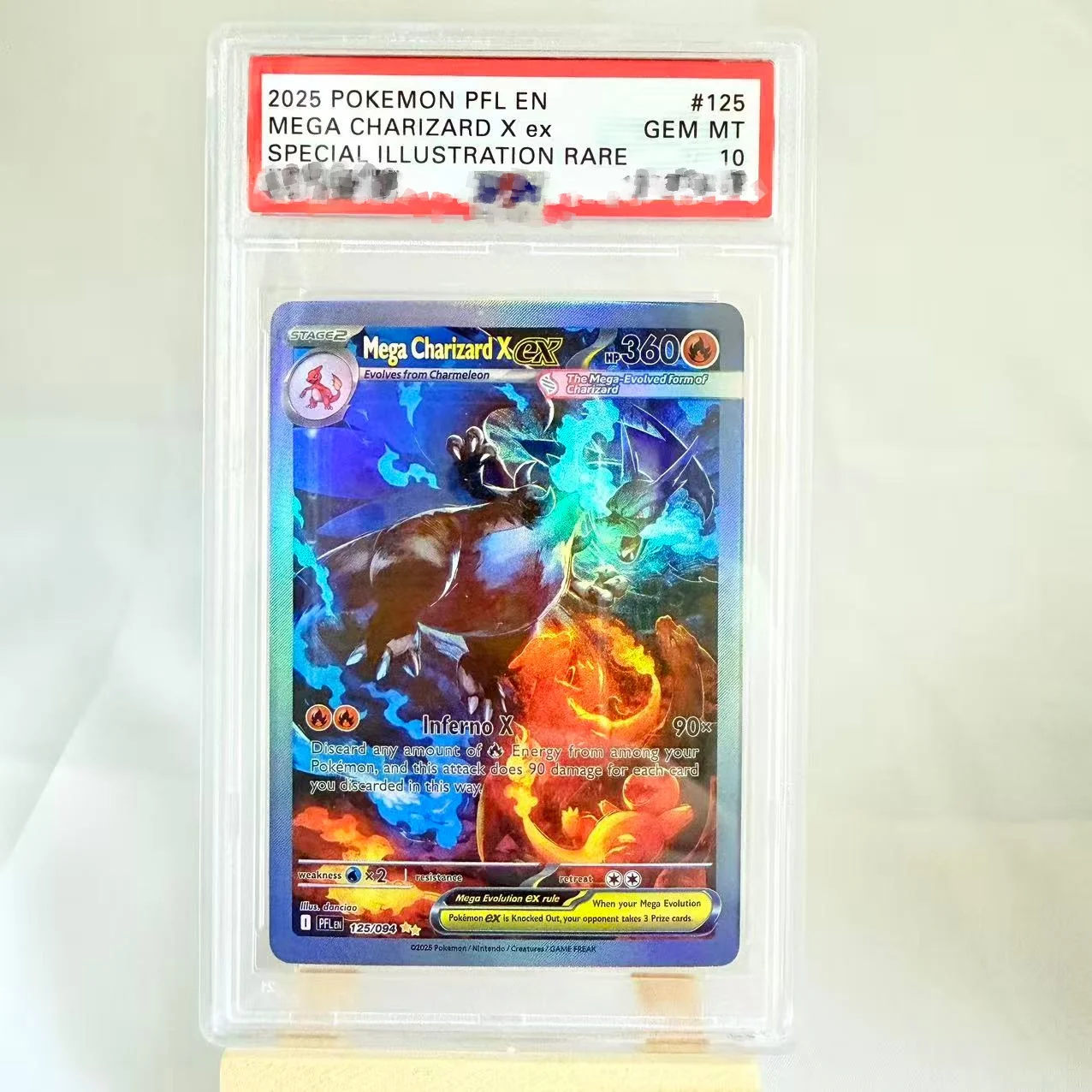 

Diy PTCG English Mega Charizard X ex Rating Card Lucario Gardevoir Venusaur Latias Copy Version Classic Anime Collection Card