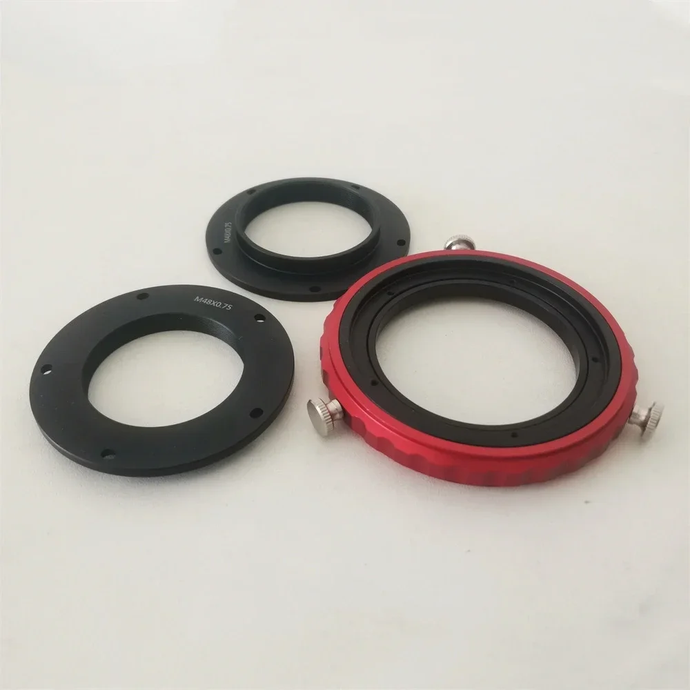 

CAA M42 M48 M54 Optional 360 Degree Rotator Camera Angle Adjuster 3 In 1 Gyratory Device for Astronomical Telescope Photography