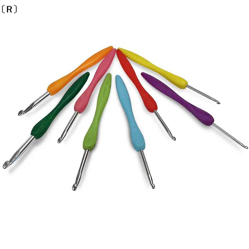 バR SigurNaalden, 8 Stück/Set, 2,5–6,0 mm, Aluminium-Häkelnadeln, gepolsterte Griffe, Stricknadeln Daughtwinter2 soi