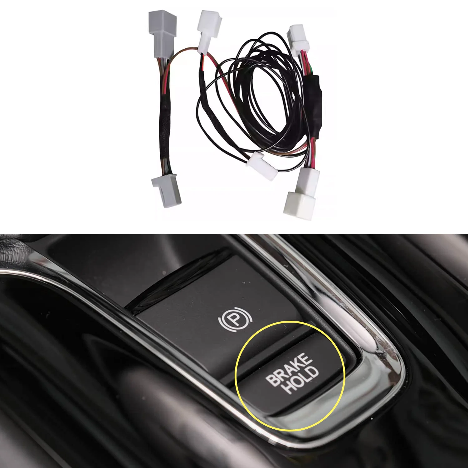 

For Honda HR-V Vezel 2016-2021 HRV Car Electronic Accessories Auto Hold Auto Brake Activate Module Start Stop Eliminator Cable