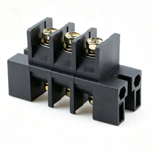 Terminal Block Power Cord For Welding Machine 3-Phase Input Wiring Connector With Brass Screws Flame-Retardant Cover And Crimp