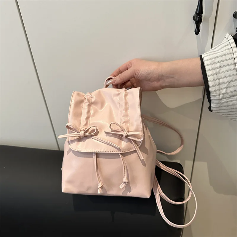 Ballet Style Backpack for Women, 2025 New Fashionable and High-end Backpacks, Portable Small Backpack for Outdoor Shopping