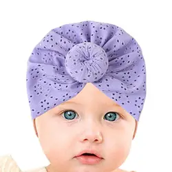 Turbante para bebé con nudo de Jacquard, gorro de turbante para bebé, accesorios de verano