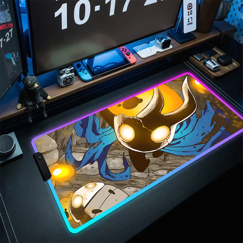 

RGB коврик для мыши «рыцарь», игровые коврики для клавиатуры, большой коврик для мыши в стиле аниме, геймерский резиновый коврик для мыши, игровой коврик для клавиатуры с HD-печатью XXL