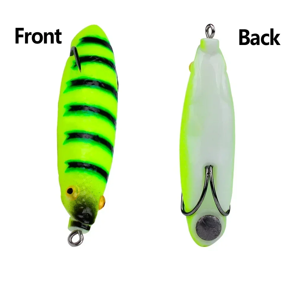 1 pz falso morbido esca da pesca simulazione esca 9 .5 cm17g modificato Wobbler artificiale ThunderFrog nuoto galleggiante cicala Pupa rana