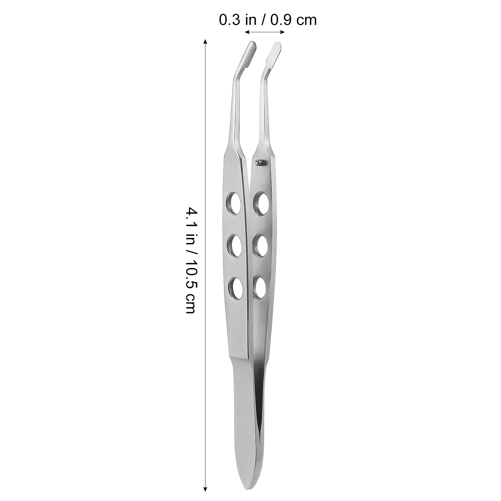 Eyelid Massage Tweezers Stainless Steel Meibomian Gland Expressor Tool Non-Slip Handle Flat Tweezer