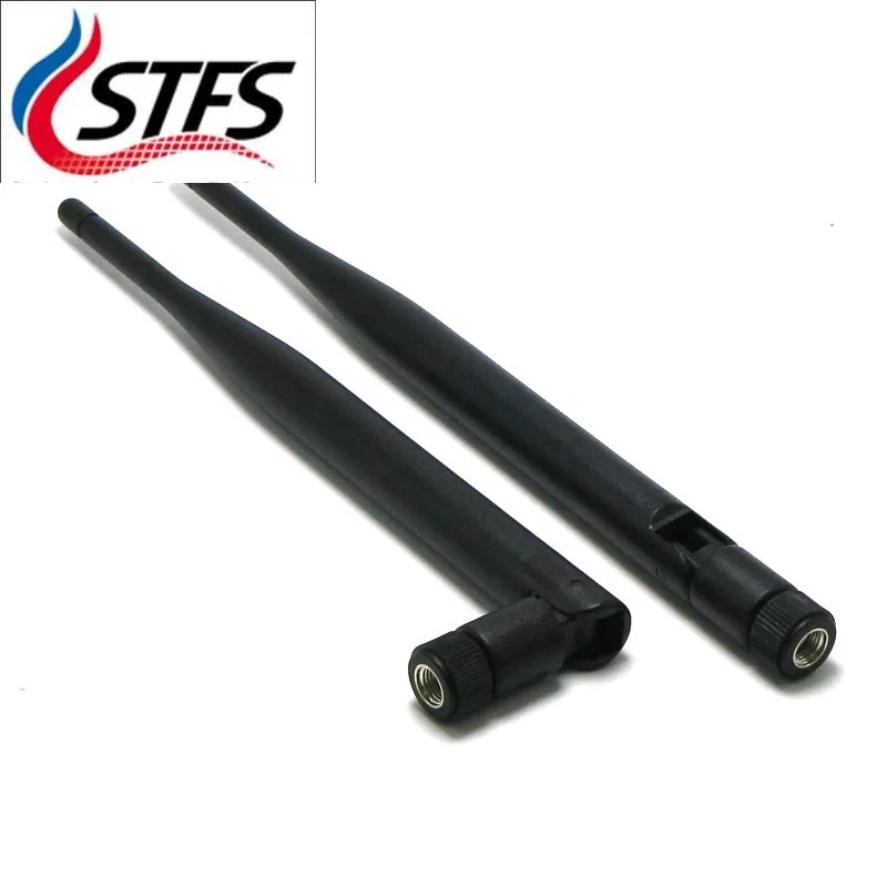 1 set 6dBi 2.4GHz 5GHz Dual Band WiFi SMA antenna + 1x15cm U.FL / IPEX to SMA-KY Cable Router glue stick antenna