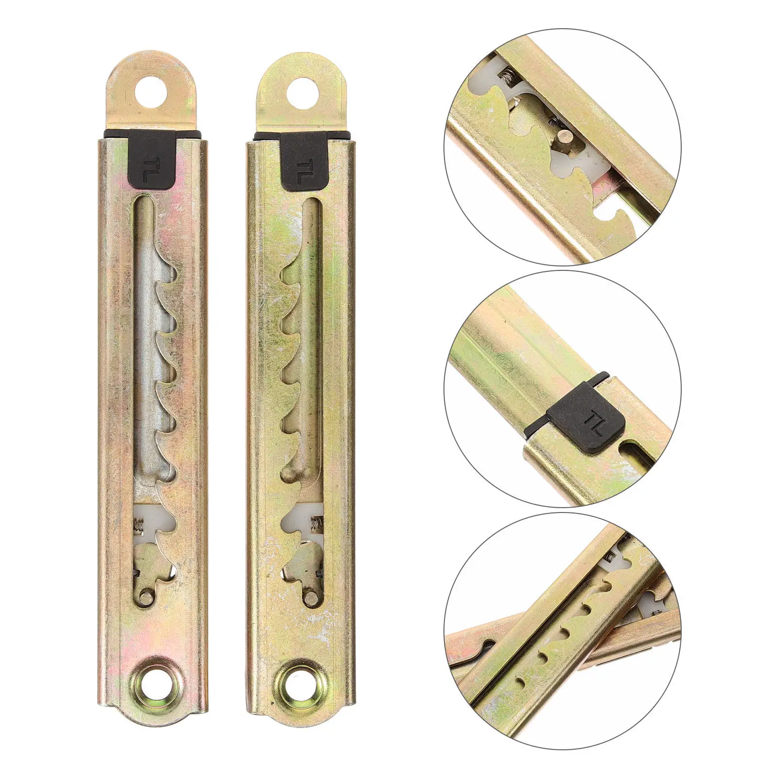 1Pair Adjustable Angle Desk Brackets 7-Level Height Retractable Students Desk Supports Heavy Duty Metal Brackets for Study