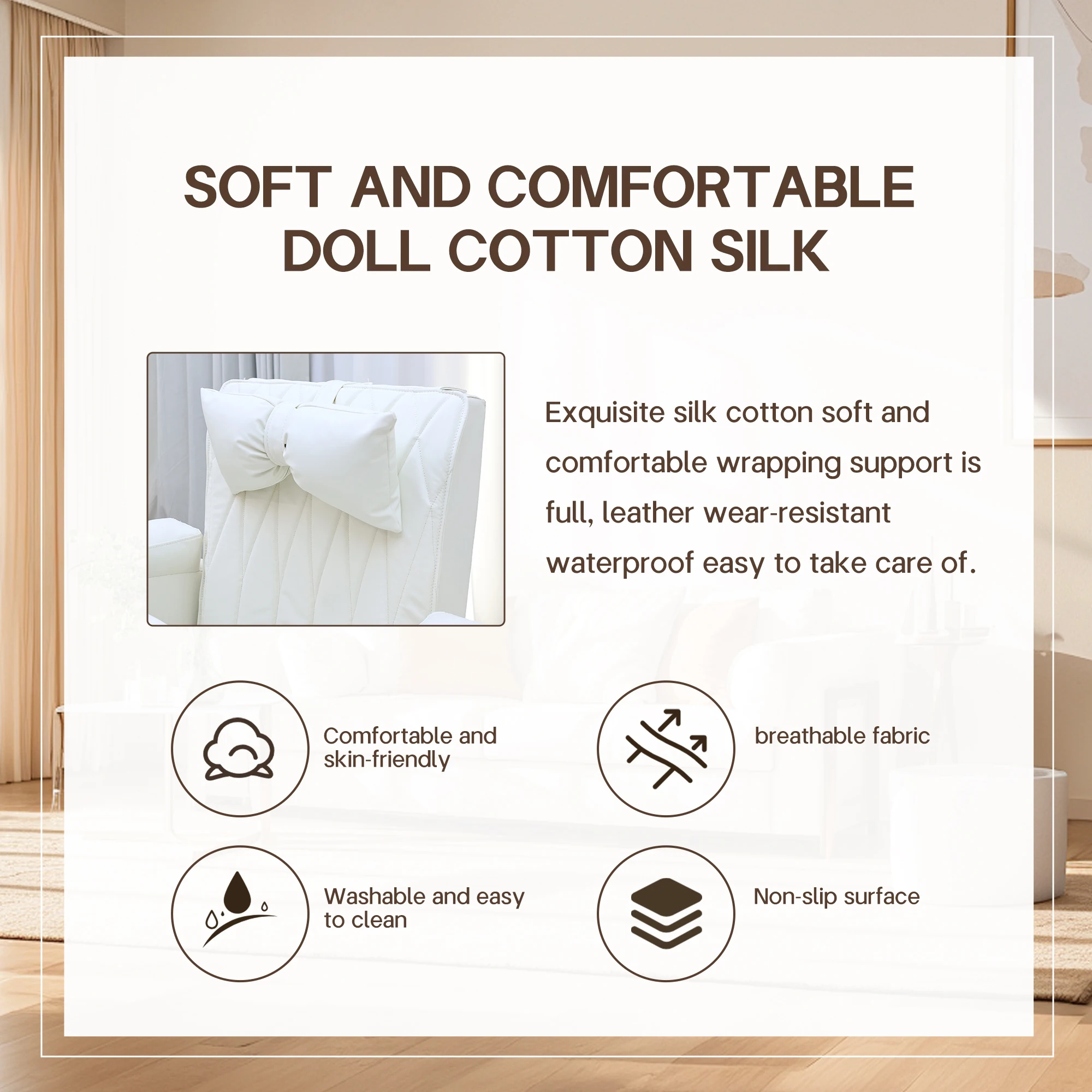 Chaise de Station de manucure, banc de pédicure, bain de pieds, Massage Spa inclinable électrique de couleur blanche