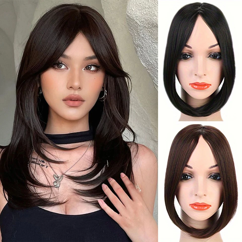 EASTSECRET BB Clip Two Sides Hair Bangs Synthetic Clip In Hair Extensions Elegant Natural Looking For Daily Use Hair Accessories