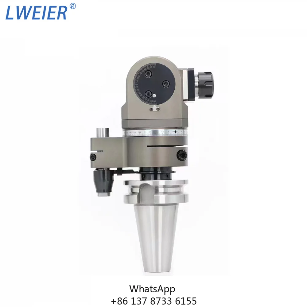 CNC Machine Tools AG90-ER16/ER20/ER32/ER40 90 Degree Angle Head 90 Degree BT30 BT40 BT50 Angle Head Horizontal Milling Head