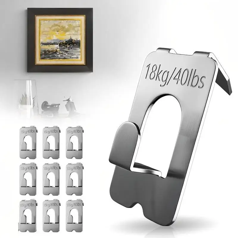 8/20pcs Claw Picture Hangers For Drywall Free Drywall Hooks Support 40 Lbs For Hanging Pictures Mirrors Frames No Damage Wall