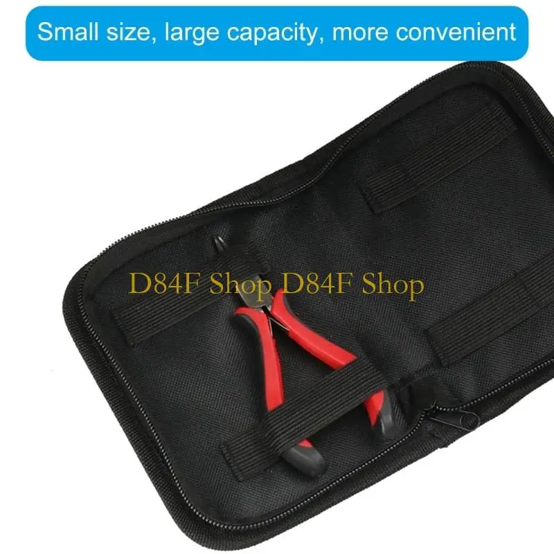 D84F Jewelry Pliers Tool Kits Zippers Storage Bag for Craftsmen and Hobbyists