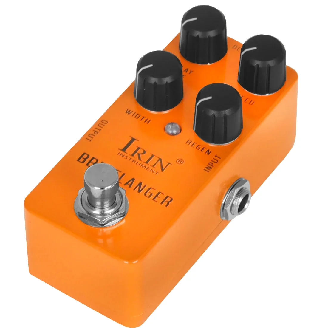 IRIN RS-08 BBD Flanger Pedal efek gitar Pedal metalik Flanging Timbre mirip suara cepat Vibrato Pedal Bypass sejati