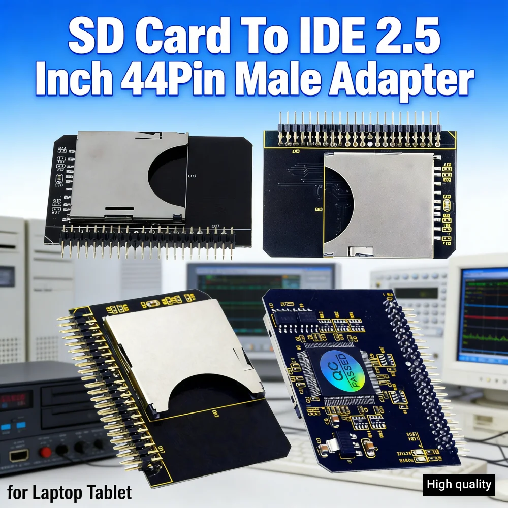 

Адаптер для карт памяти SD на IDE 2.5 дюйма, 44-контактный, для ноутбуков и планшетов, плата расширения SSD