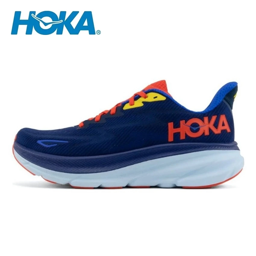 حذاء Hoka One One Clifton 9 Bellwether Blue Walking Classic Sports Shoe حذاء رياضي كاجوال للنساء والرجال