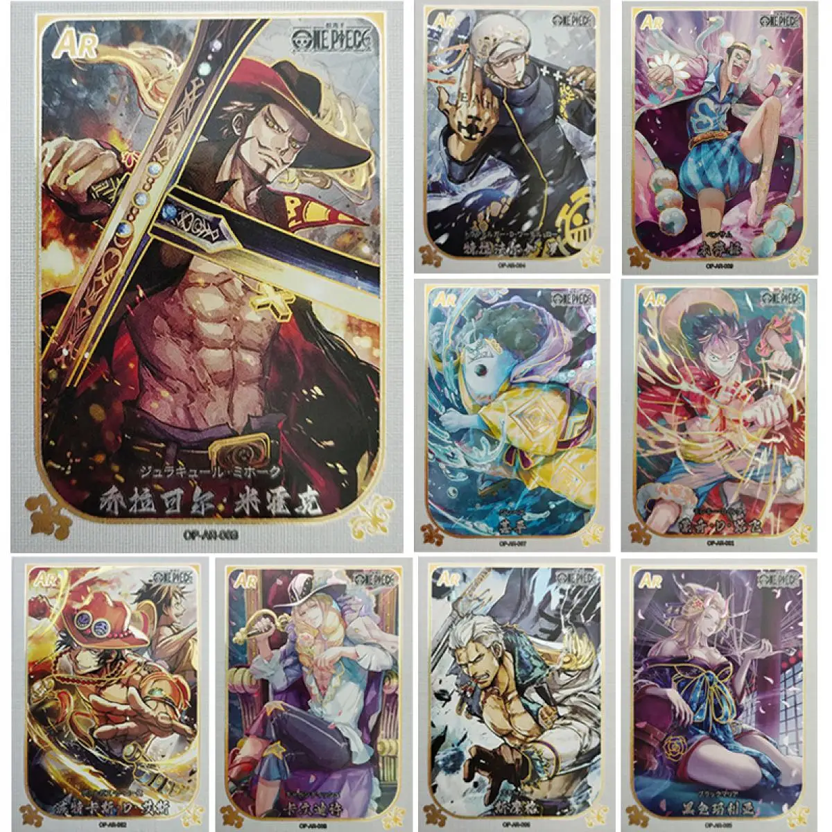 

Anime ONE PIECE AR series Portgas D Ace Black Maria Cavendish Trafalgar D. Water Law collection card Christmas birthday gift