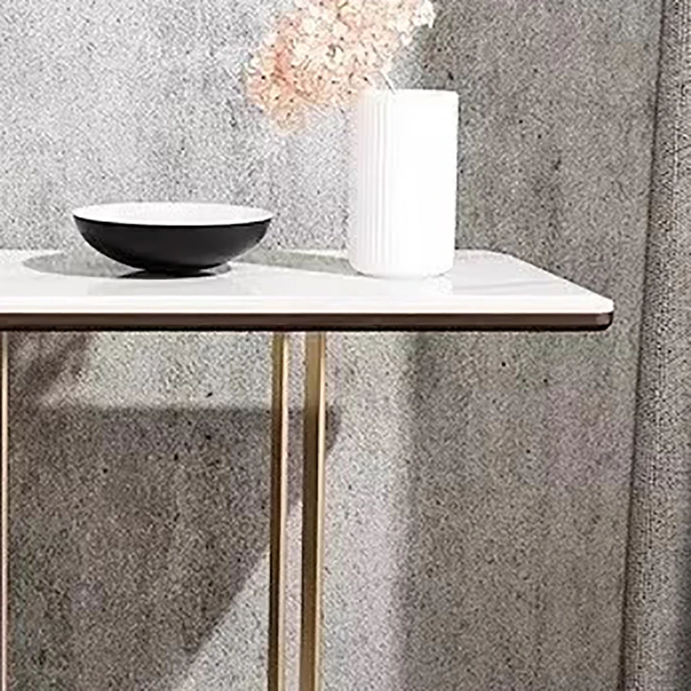 Table de Couloir Simple et Élégante, Table d'Angle au Design Moderne, Meubles de Console