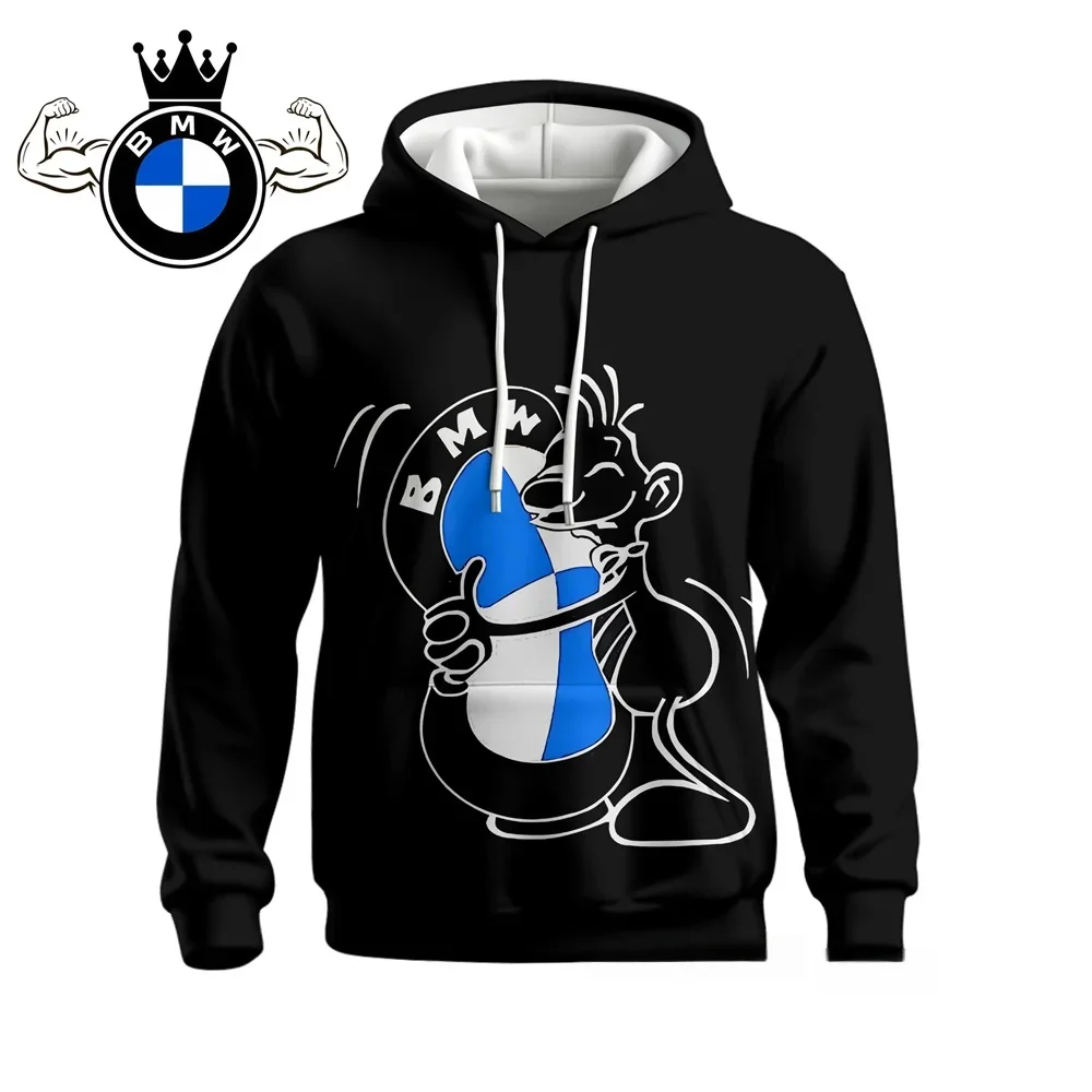 

BMW Мужская осенняя толстовка с длинным рукавом, куртка для спортивных мотоциклетных гонок M Power, повседневная модная брендовая верхняя одежда для автомобиля
