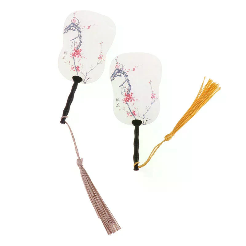 2pcs Toy Dollhouse Decoration Simulation 1:12 Accessories Model Home Miniture Palm-leaf Fan