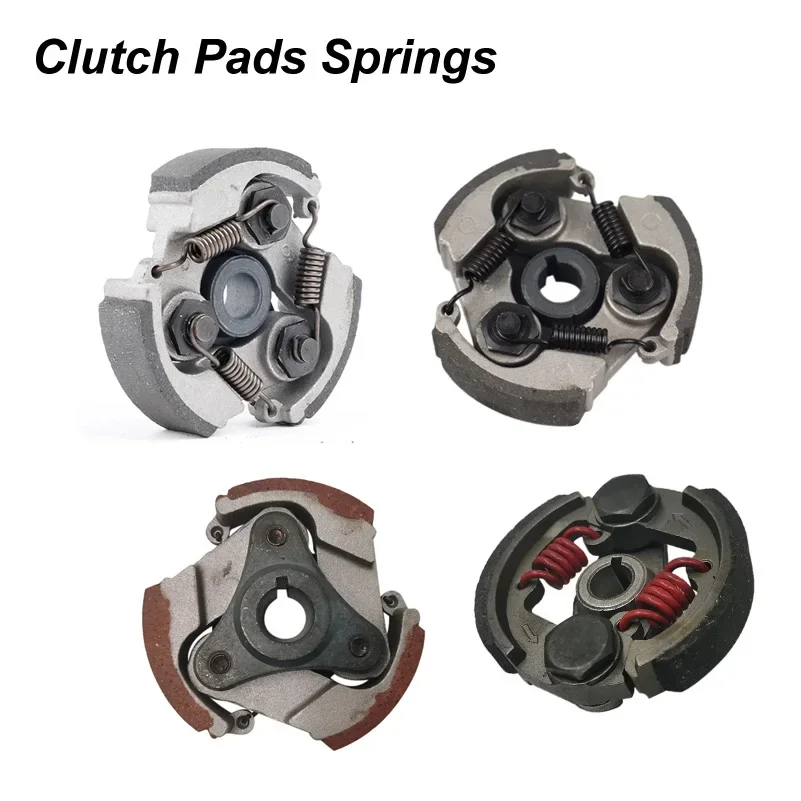 2 Stroke 47cc 49cc Complete Alloy 2/3 Shoe Clutch Pads Springs Gas Motorcycle Minimoto Pocket Bike Mini Dirt Bike Quad ATV