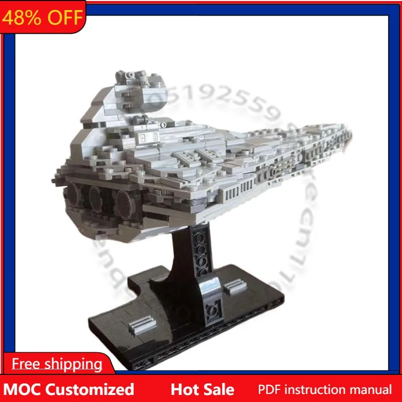 

609 PCS Star Fighting Imperial StarDestroyer Midi Scale MOC Customize Modular Building Block Technology DIY Assembly Toy Gift