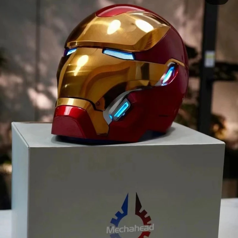 アイアンマン MK50 フィギュア 1:1 着用可能コスプレマスク 音声起動変形ヘルメット アニメーション派生モデル玩具ギフト 男の子向け