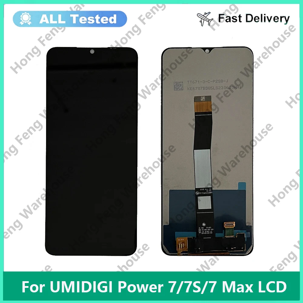 شاشة LCD وشاشة تعمل باللمس لتجميع طاقة UMIDIGI ، شاشة مستشعر ، طاقة UMIDIGI ، 5S ، 7S Max ، 3