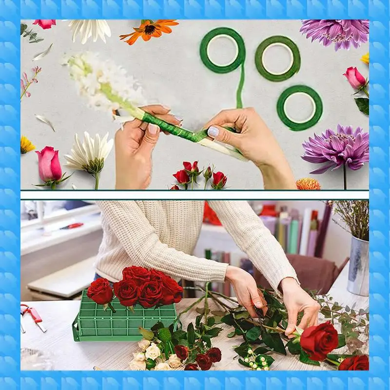 

ETRT Floral Foam Cage, 6 Pack Floral Foam Blocks For Flower, Flower Holder With Floral Foam, Cage Bowl Flower Foam