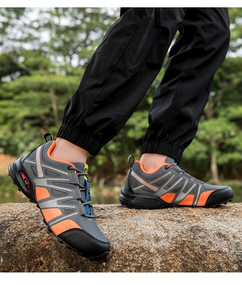 Herren Outdoor-Radschuhe, wasserdicht, rutschfest, Outdoor-Wanderschuhe, Outdoor-Taktische Trainingsschuhe, Wander- und Campingschuhe – Detail 18