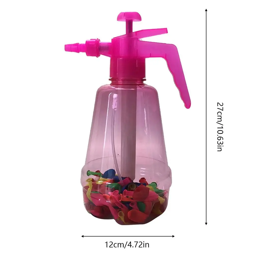 Portable Air Water Bomb Balloon Pump With Balloons For Kids Party Outdoor Toy Balloons (Pump and Balloons Random Color)