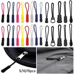 5/10/15pcs High quality Bags Clip Buckle Outdoor tools Ends Lock Zips Zip Puller Replacement Zipper Pull Cord Rope Pullers