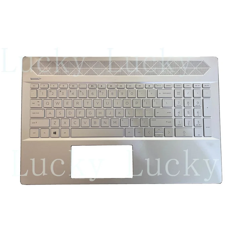 

f English US Keyboard&PalmRest For HP Pavilion 15-CU L24926-001 no backlit Silver