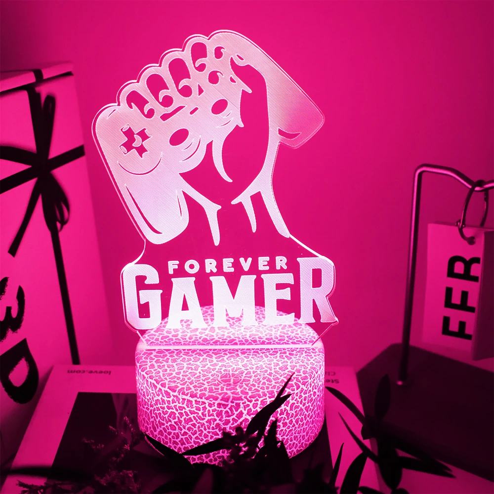 Decorazioni per la camera Lampada a LED Lampade da tavolo da gioco Decorazione per la camera da letto 16 colori Telecomando intelligente Touch LED Luci notturne Regalo per la fidanzata