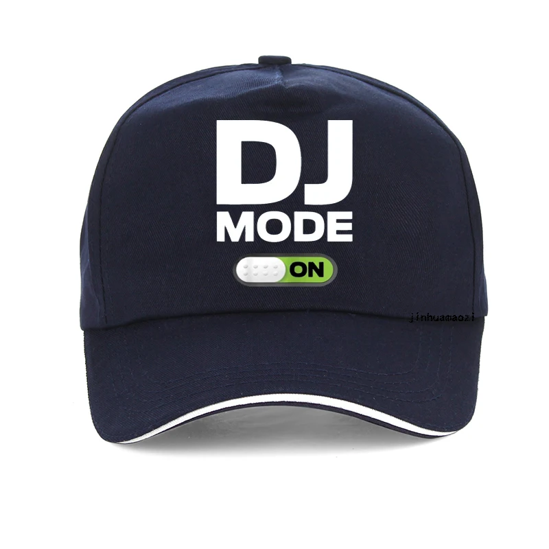 Gorra de béisbol con estampado de DJ Mode ON Disc para hombre y mujer, gorro Unisex con estampado de música, estilo rock, regalo de cumpleaños