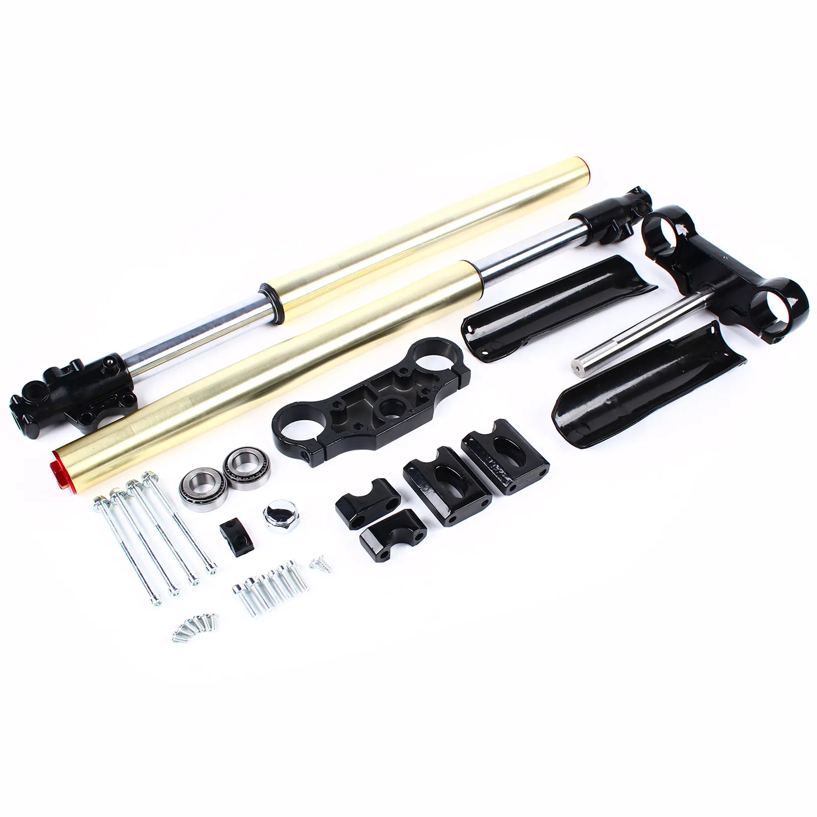 Triplo Árvore Braçadeira Frente Forks Set Choque, Pit Dirt Bike, Moto, Moto chinês, 29 ", 45mm, 48mm, 110cc, 125cc