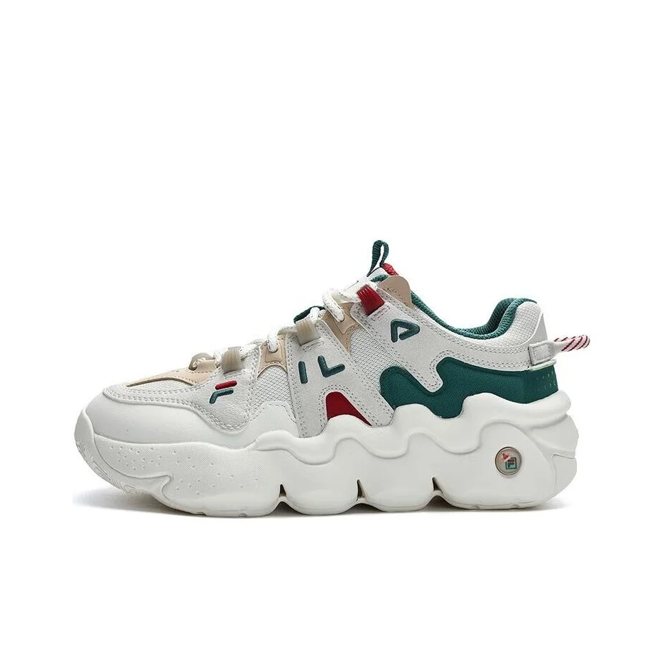 FILA PANINI XMAS Low top Casual Shoes Men's White Green F12M312113FSL