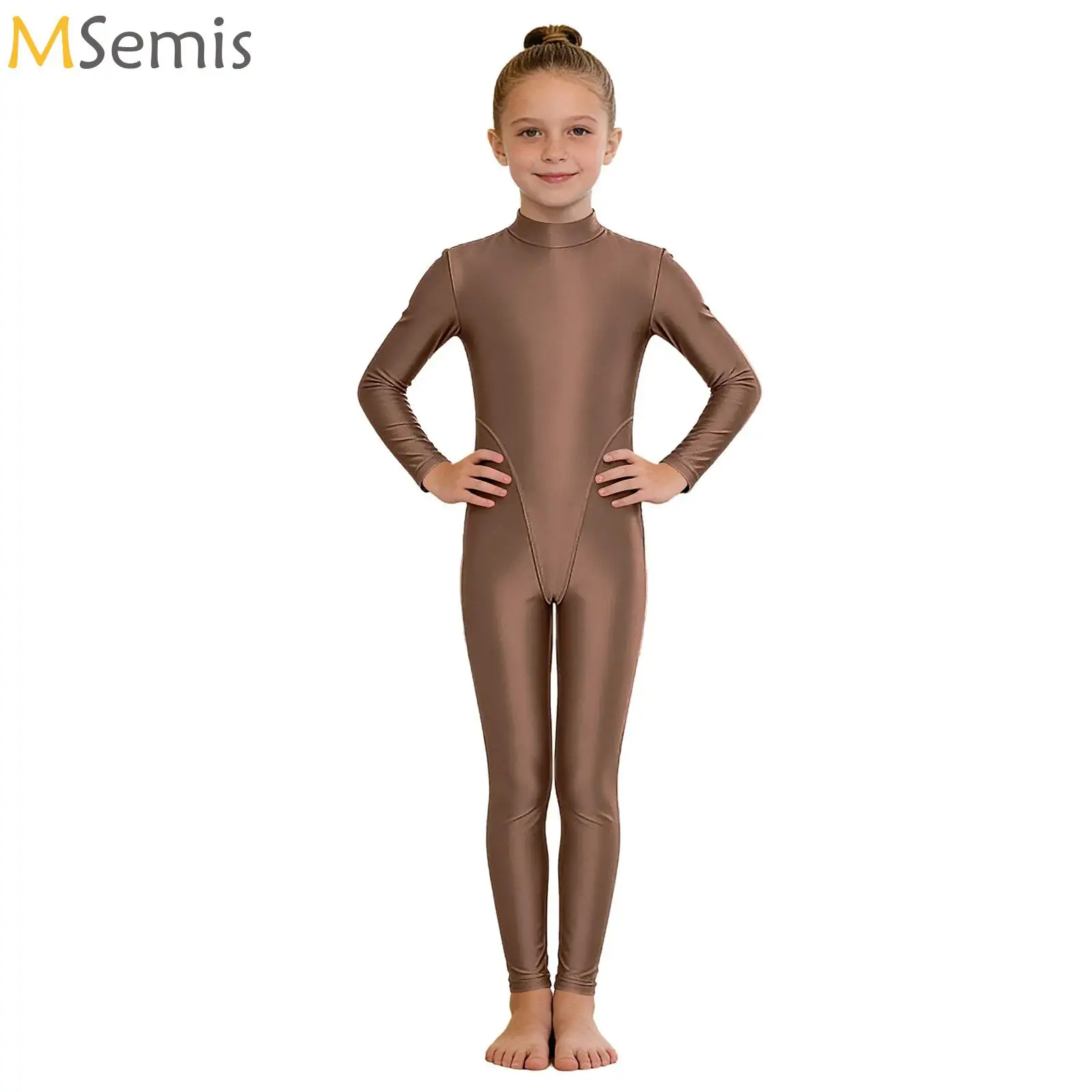 

Детский комбинезон для балета, скейт-танца, гимнастический купальник для девочек, черный боди с длинными рукавами, детский комбинезон для балета и танцев