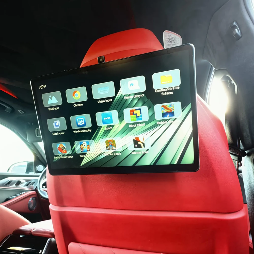 

2025 Новейший экран заднего сиденья для телевизора в стиле UI для BMW X6 G06, Wi-Fi, монитор подголовника автомобиля, Android HDMI, Bluetooth, зеркальная связь, беспроводная связь
