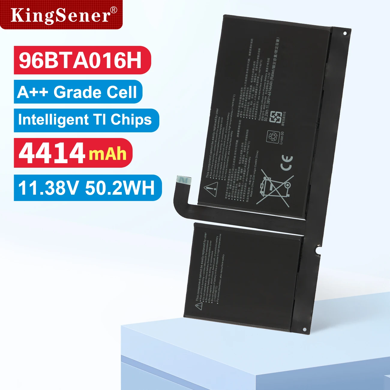 KingSener 96BTA016H DYNC01 Laptop Battery For Microsoft Surface Pro 8 1982 1983 2021 Series Tablet 96BTA015H