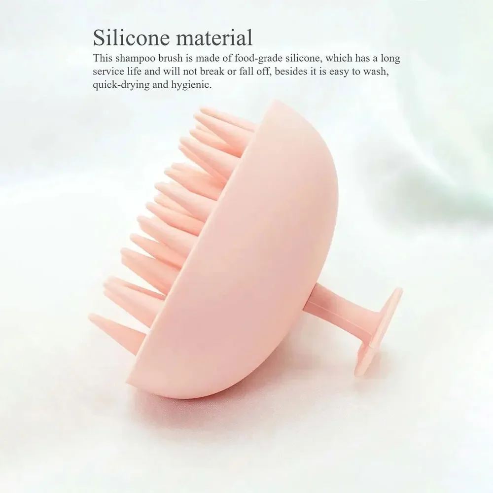 1 قطعة غسل العناية بالنظيفة جذر الشعر أدوات الاستحمام على شكل قلب سيليكون فروة الرأس مدلك الشامبو فرشاة فرشاة ناعمة