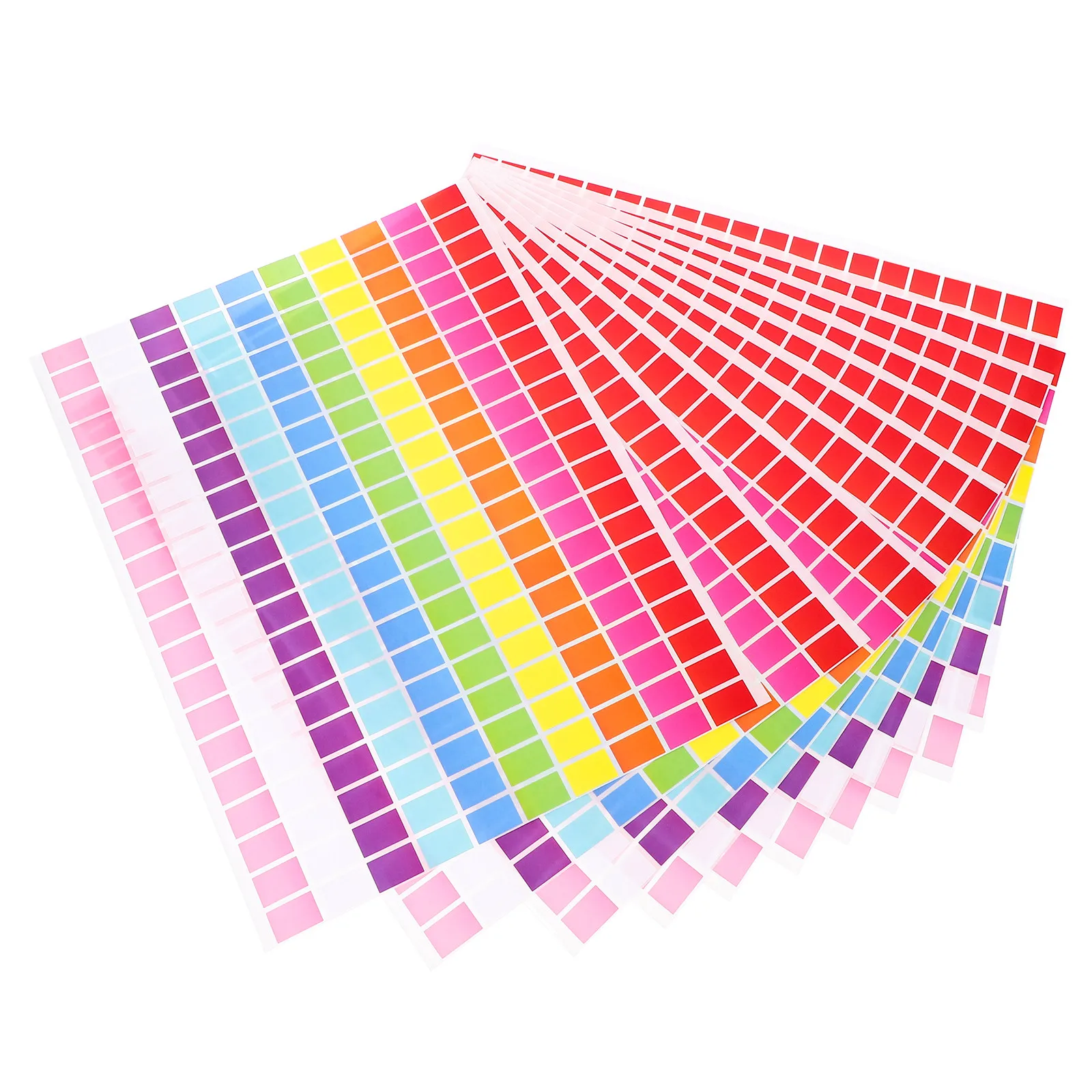 Home Office Organization - 10Sheets Colorful Coding Labels Rectangular Colored