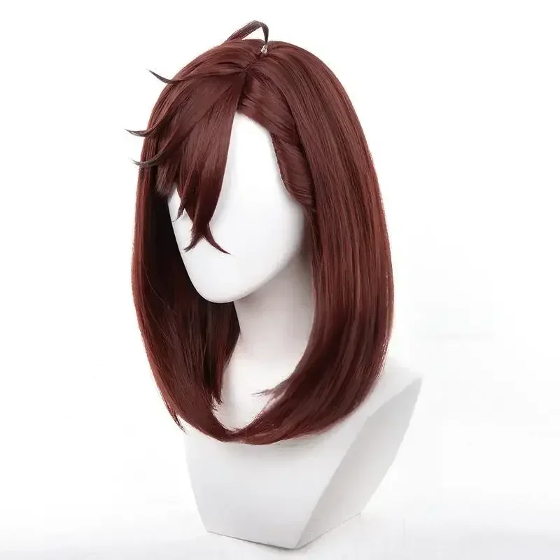 New 2025 Anime Dandadan Momo Ayase モモ Cosplay Wig Girls Red Brown Short Hair Heat Resistant Synthetic Wigs Halloween Prop