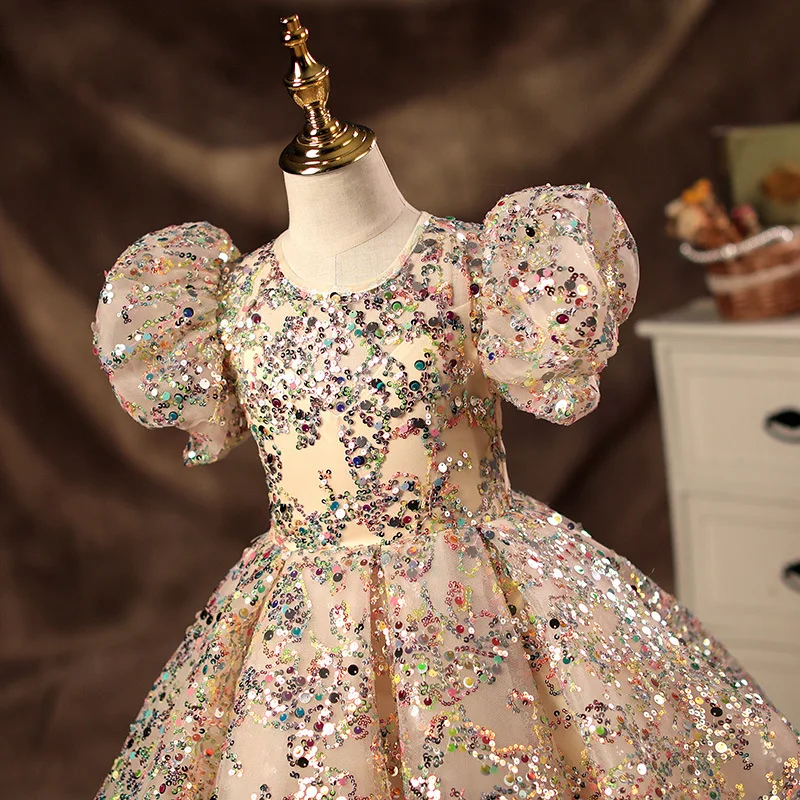 New Dress Children\'s Dresses for Girls From 12 to 14 Years Old Wedding Dresses on Offer Liquidation Girl Elegant Party Baby