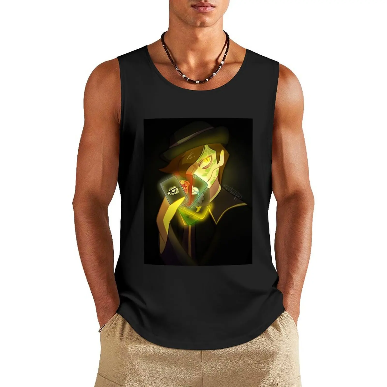 

Janus Tank Top Male clothes plain t-shirt