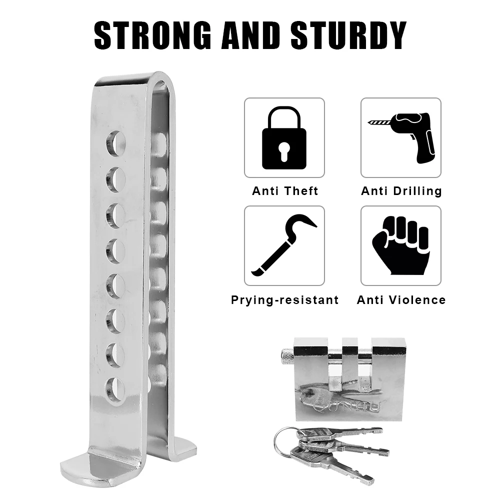 Steel Stainless Car Clutch Lock Auto Brake Pedal Lock Throttle Accelerator Security Anti-Theft Tool Car Accessories
