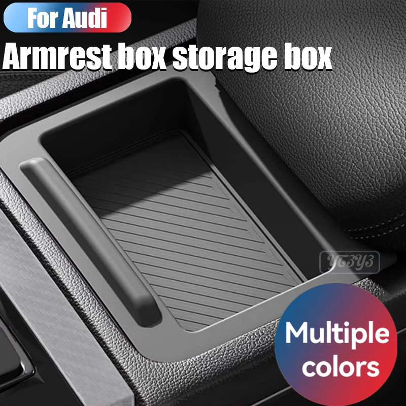

For Audi Q5 armrest box, storage box, central control silicone pad, storage and storage, car interior accessories